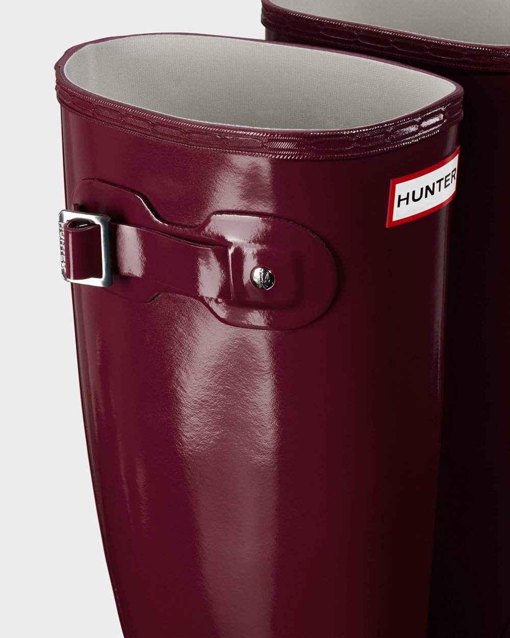 Galochas Altas Hunter Feminina Vermelhas - Original Gloss - 86ONRWBQG